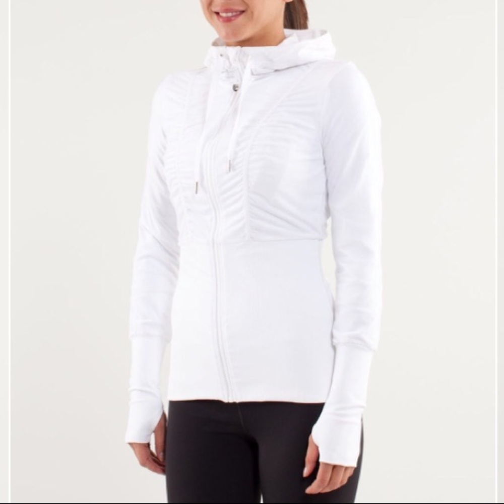 Lululemon Dance Studio Hoodie Jacket White 10